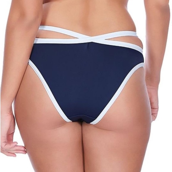 Freya in the navy Italian swim bottoms - Picture 2 of 6
